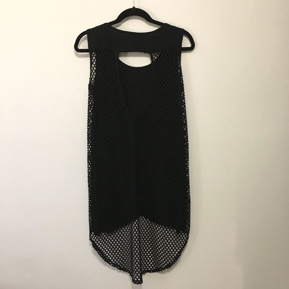 USA Made Punky Malibu Black Fishnet Top - Picture 2 of 16